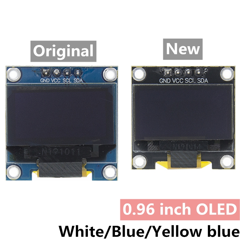 Home Automation Arduino - 0.96 بوصة IIC المسلسل 4pin أبيض/أزرق/أصفر