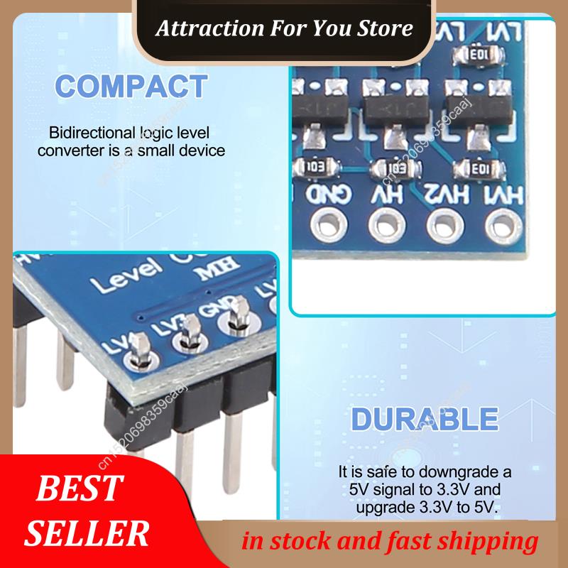 حار بيع 10 قطعة 4 قناة IIC I2C - مراجعة Level Shifter 3.3V وسعره