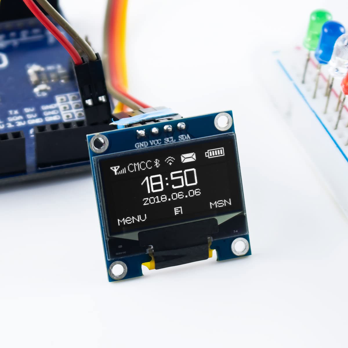 وحدة عرض OLED I2C IIC مقاس 0.9 - مراجعة Home Automation Arduino وسعره