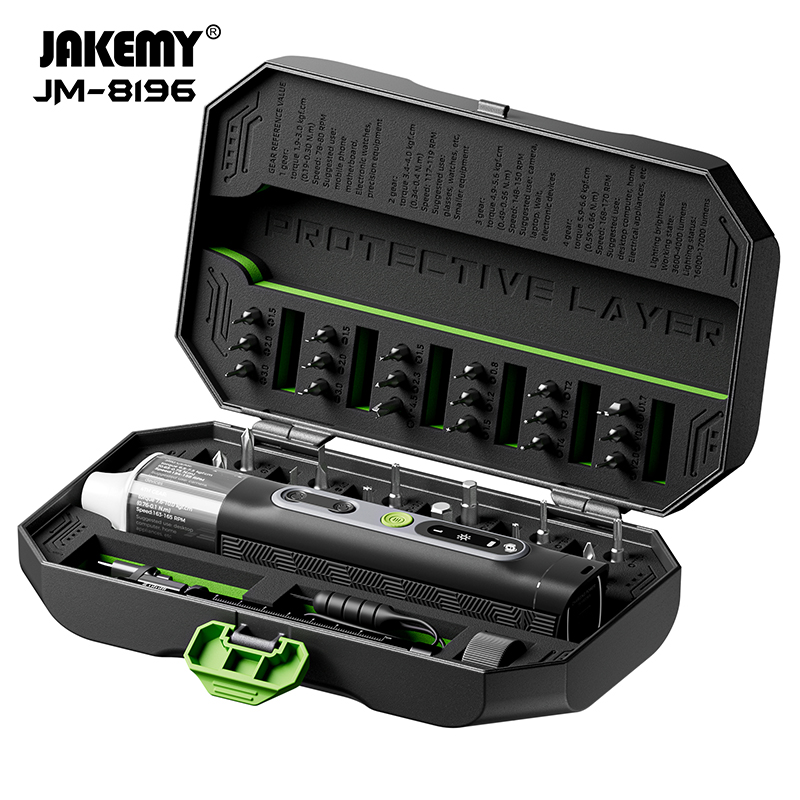 JAKEMY JM-8196 طقم مفك مغناطيس - مراجعة Home Automation System Diy وسعره
